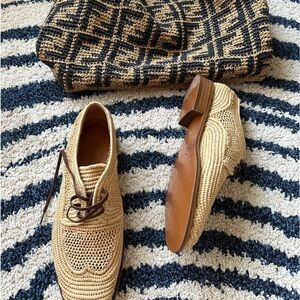 raffia loafers